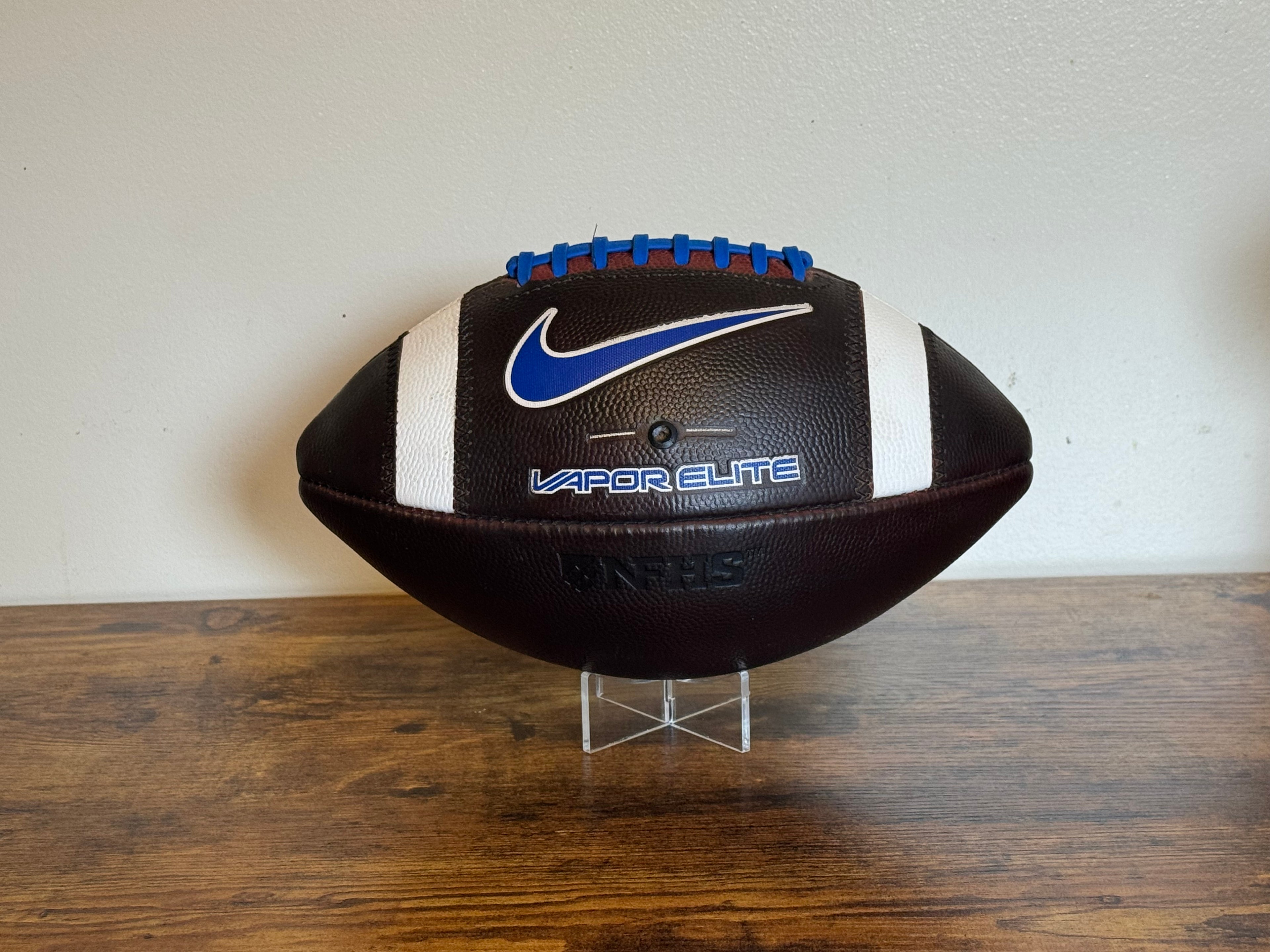 Nike Vapor Elite (Blue) Leather Football Fully Game Prepped/ Broken In/ Mudded and Tacked