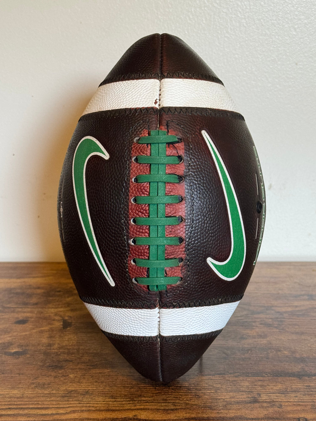 Nike Vapor Elite (Green) Leather Football Fully Game Prepped/ Broken In/ Mudded and Tacked