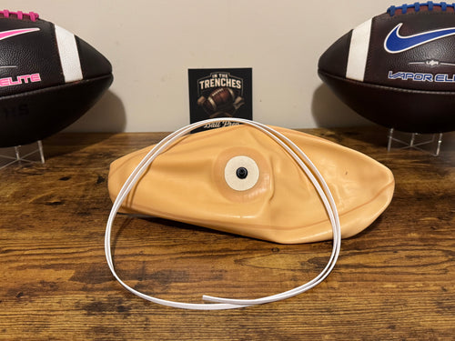 Bladder And Lace Kit For Full Size Footballs. Latex Bladder And White NFL Suede Lace