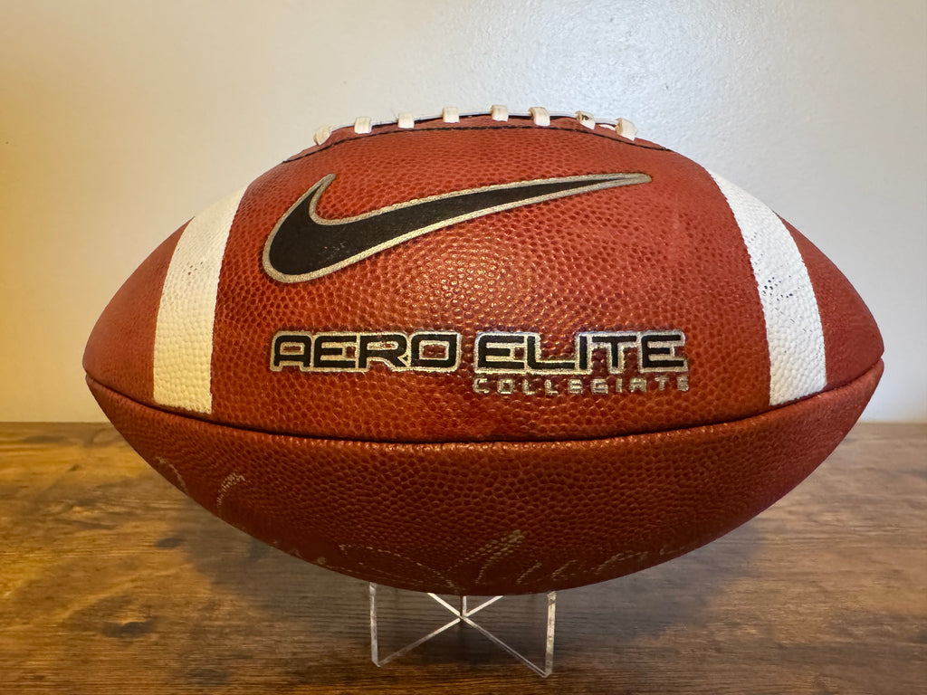 Warren Moon Autographed Nike Aero Elite Football PSA COA HOF Inscription