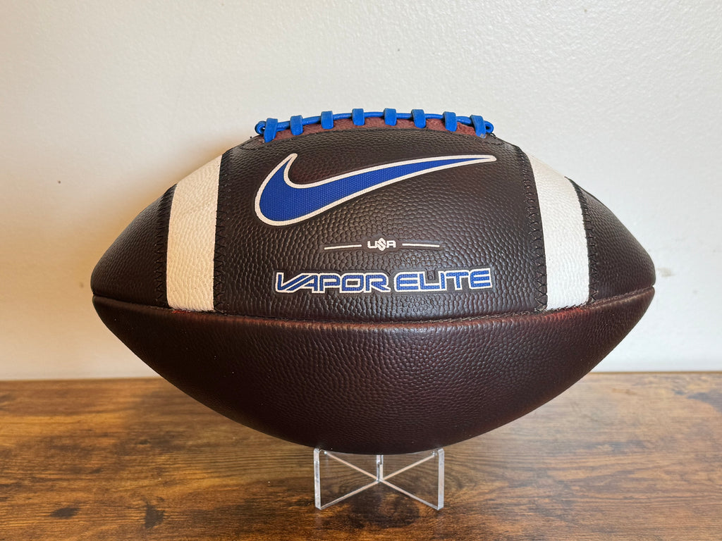 Nike Vapor Elite (Blue) Leather Football Fully Game Prepped/ Broken In/ Mudded and Tacked