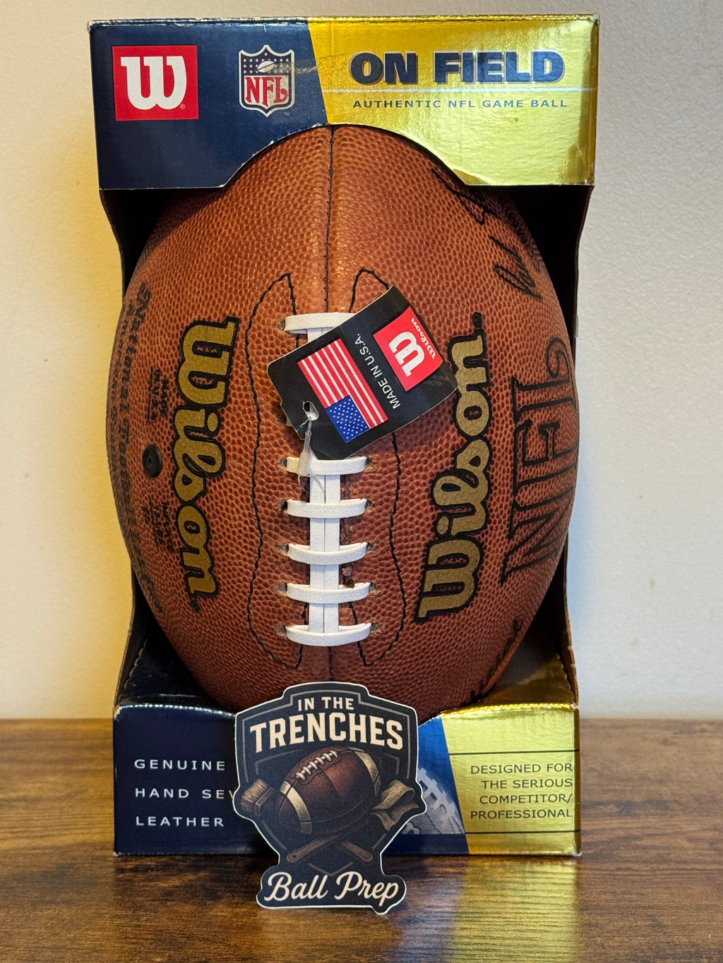 Wilson Official Vintage NFL Football New Bladder and Laces. In Box.