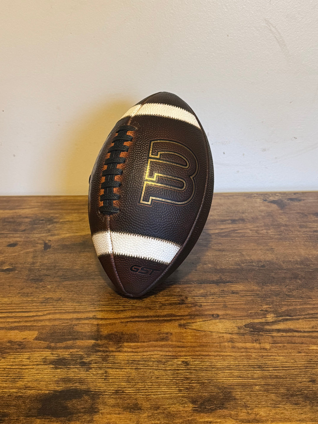 Wilson GST K2 Pee-Wee Youth Football (ages 6-9) Game Prepped/ Mudded/ Tacked