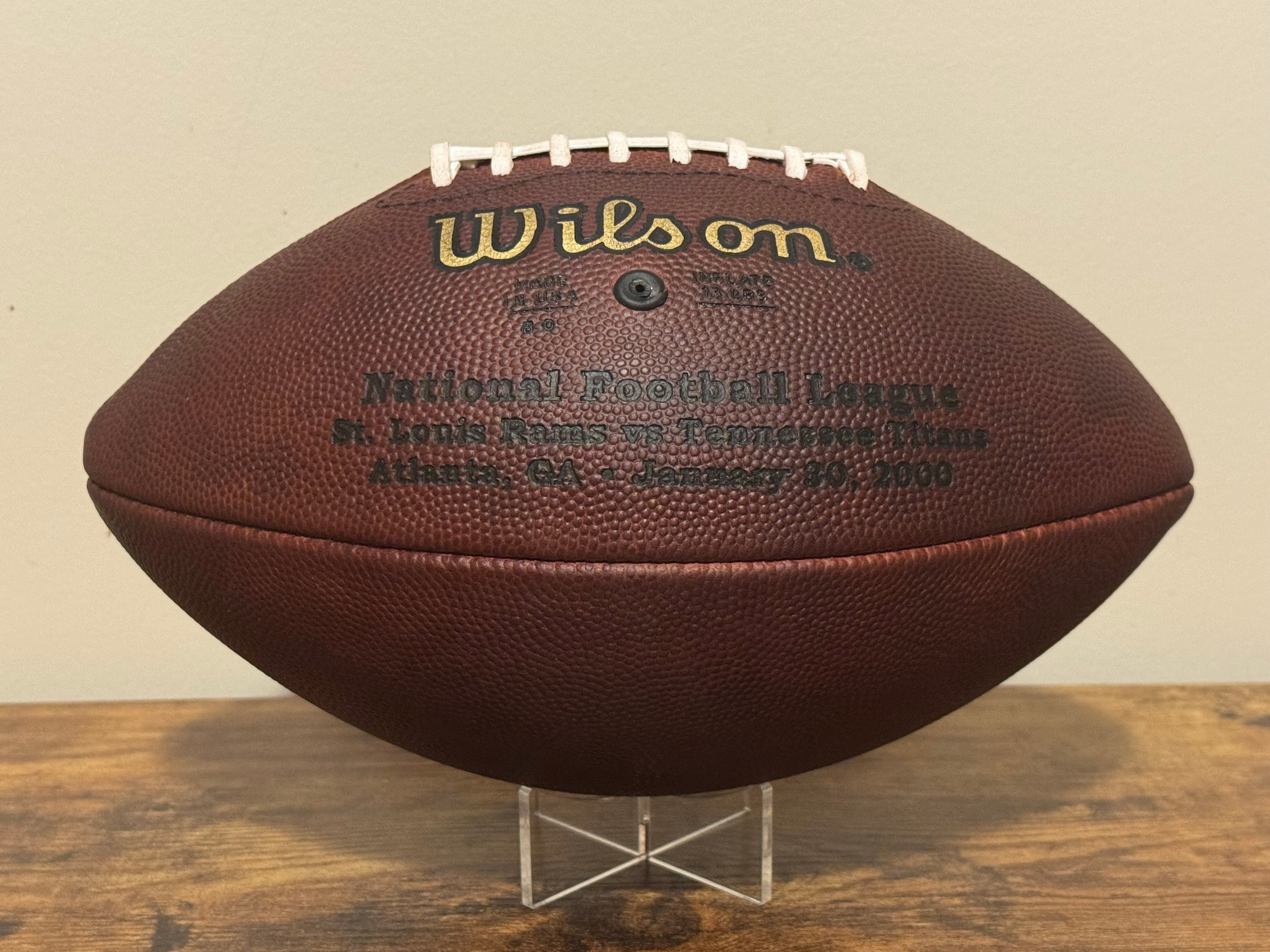 Wilson Official NFL Super Bowl XXXIV Football Restored And Conditioned
