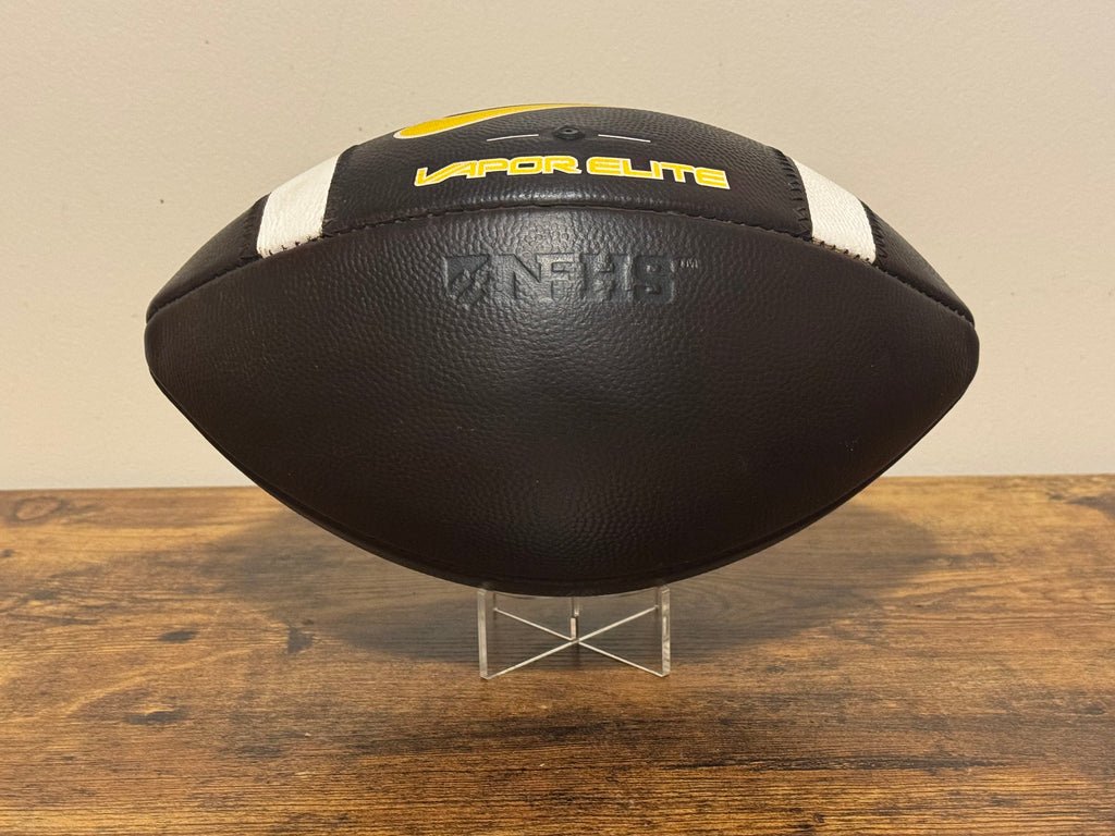 Nike Vapor Elite (Yellow) Leather Football Fully Game Prepped/ Broken In/ Mudded and Tacked