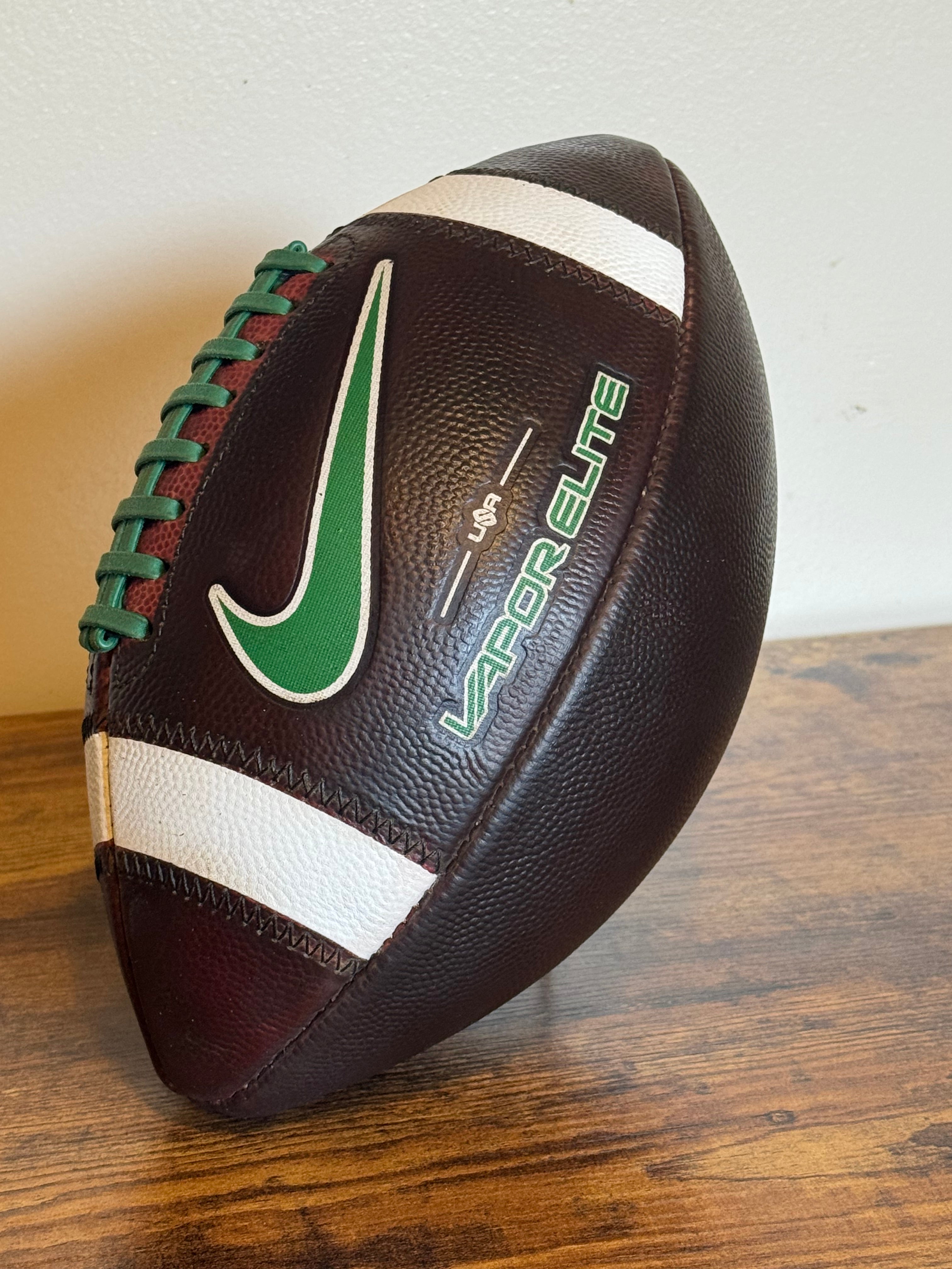 Nike Vapor Elite (Green) Leather Football Fully Game Prepped/ Broken In/ Mudded and Tacked