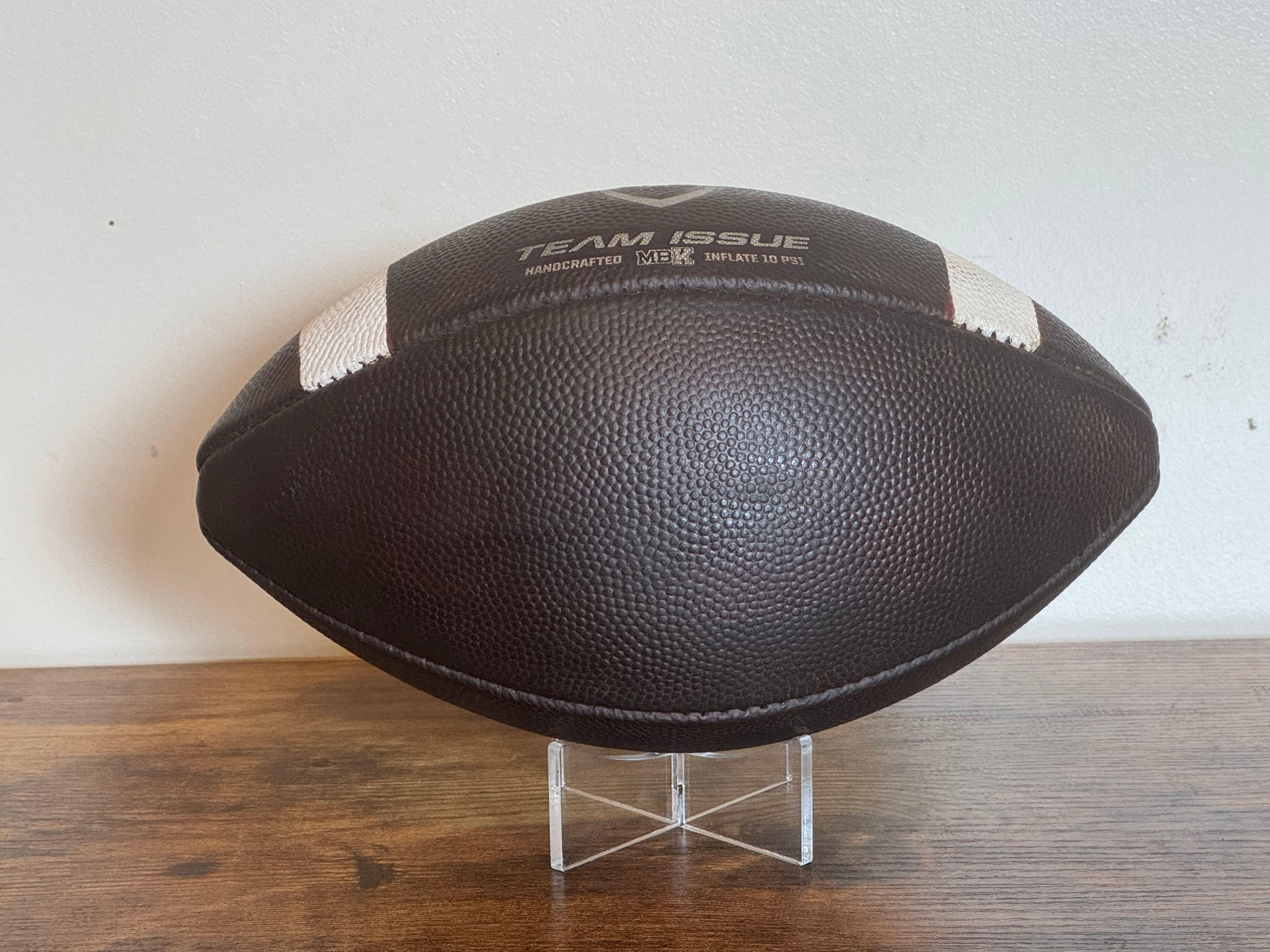 Team Issue Official Leather Game Football Peewee MBK Fully Prepped/Broken In