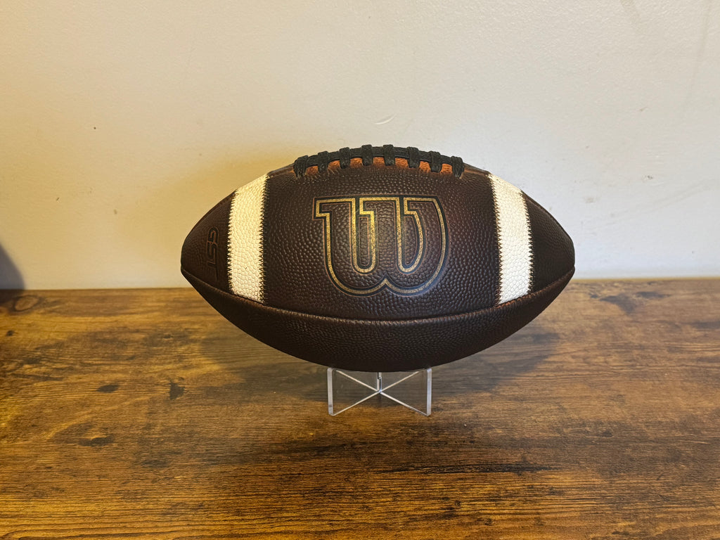 Wilson GST K2 Pee-Wee Youth Football (ages 6-9) Game Prepped/ Mudded/ Tacked