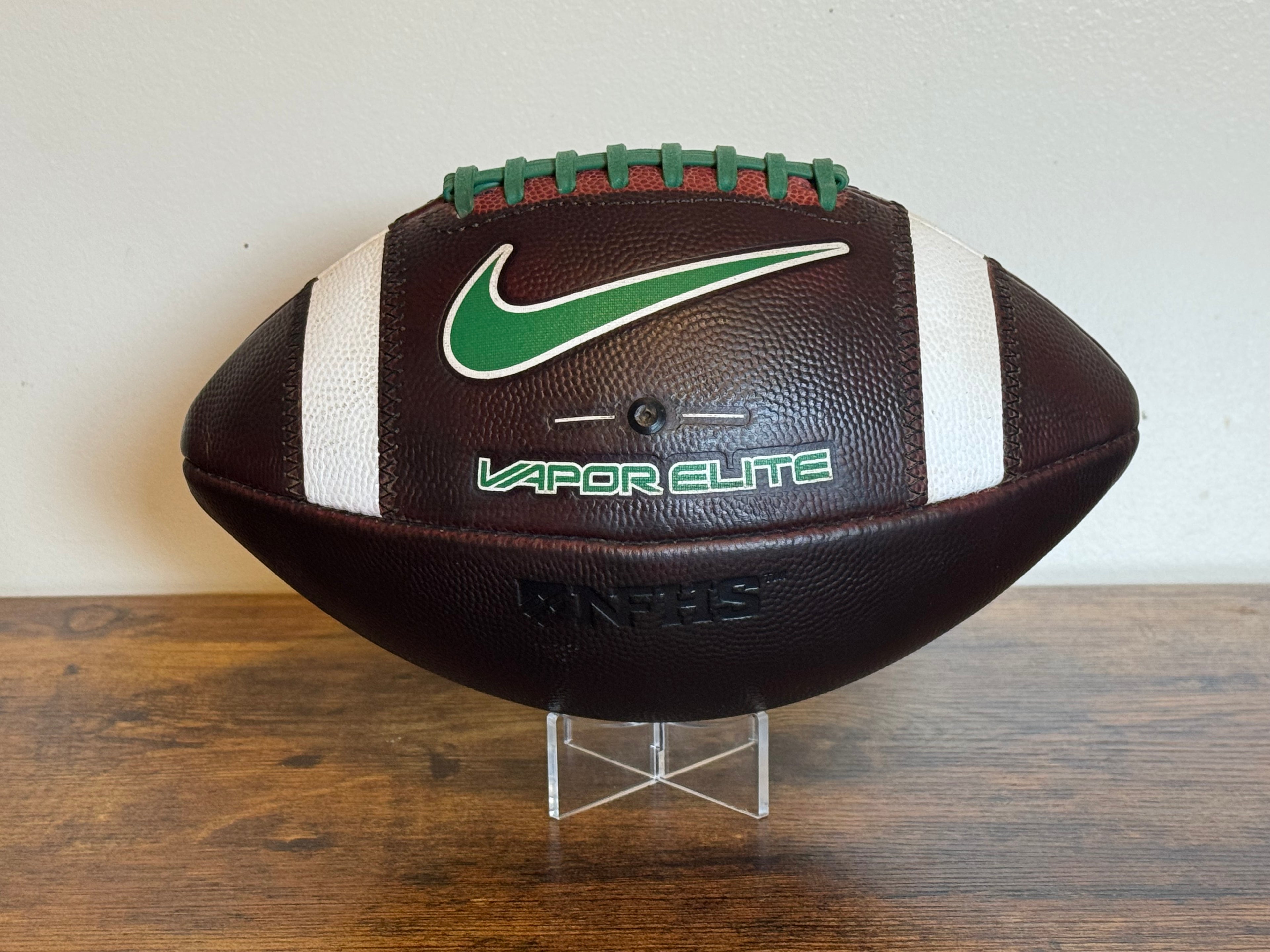 Nike Vapor Elite (Green) Leather Football Fully Game Prepped/ Broken In/ Mudded and Tacked