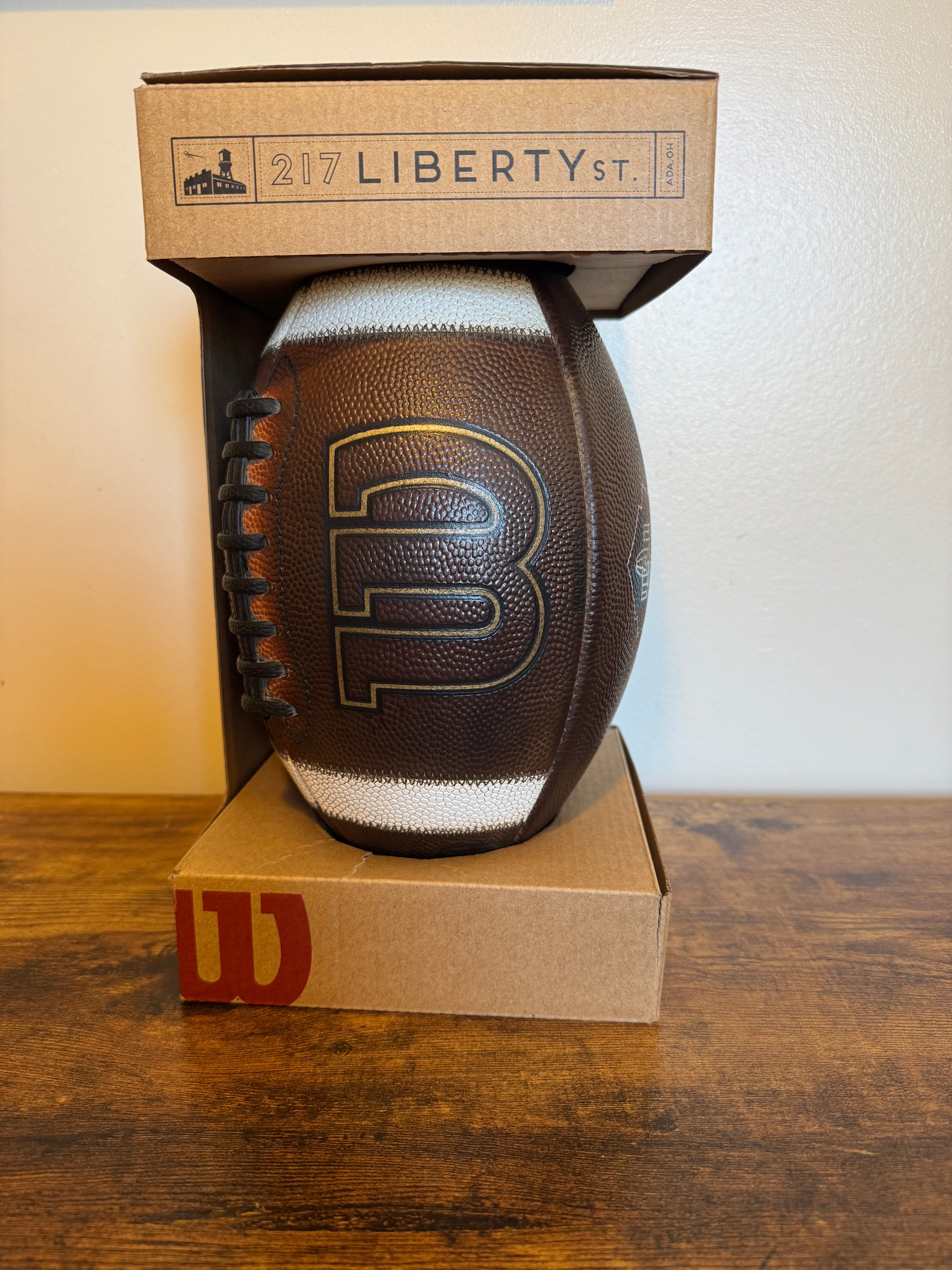 Wilson Official NCAA GST Football Pro Football Hall Of Fame Edition Game Prepped