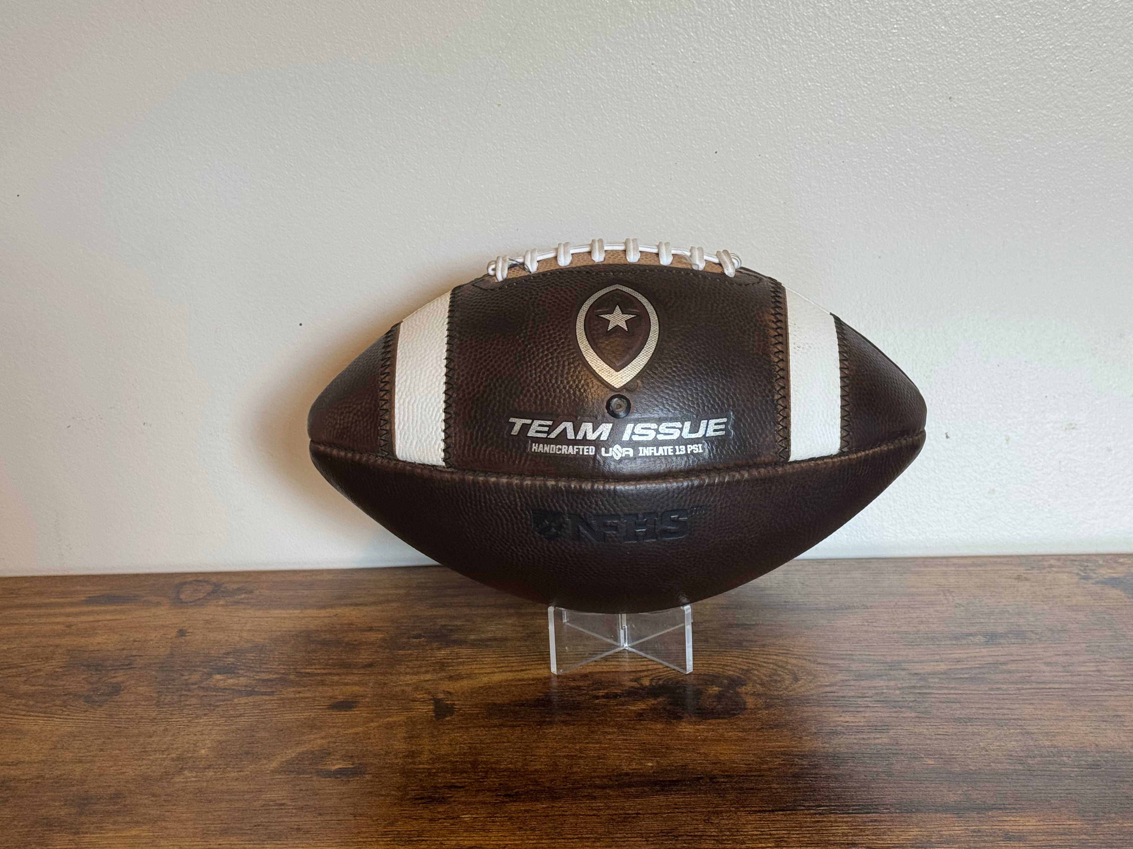 Team Issue Official Dual Threat NFHS High School Football Fully Game Prepped/ Broken In/ Mudded and Tacked