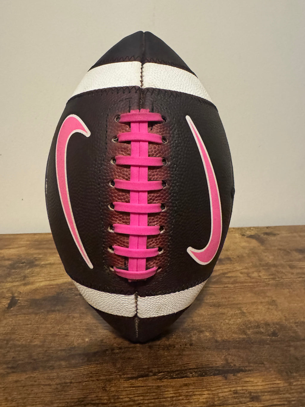 Nike Vapor Elite (Pink) Leather Football Fully Game Prepped/ Broken In/ Mudded and Tacked