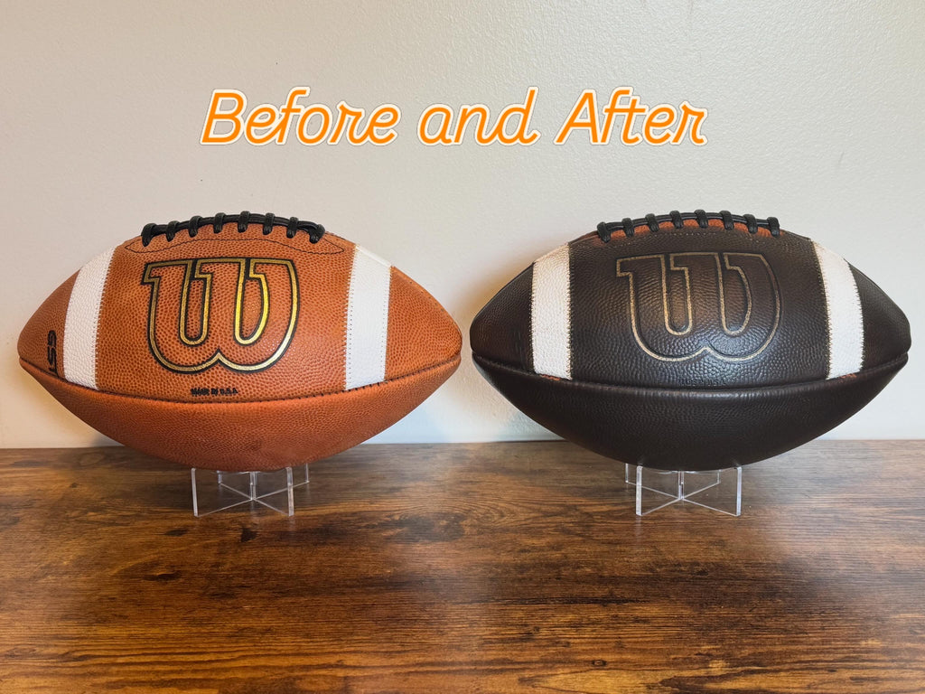Professional Leather Football Game Prep Service – Conditioned, Mudded & Tacked
