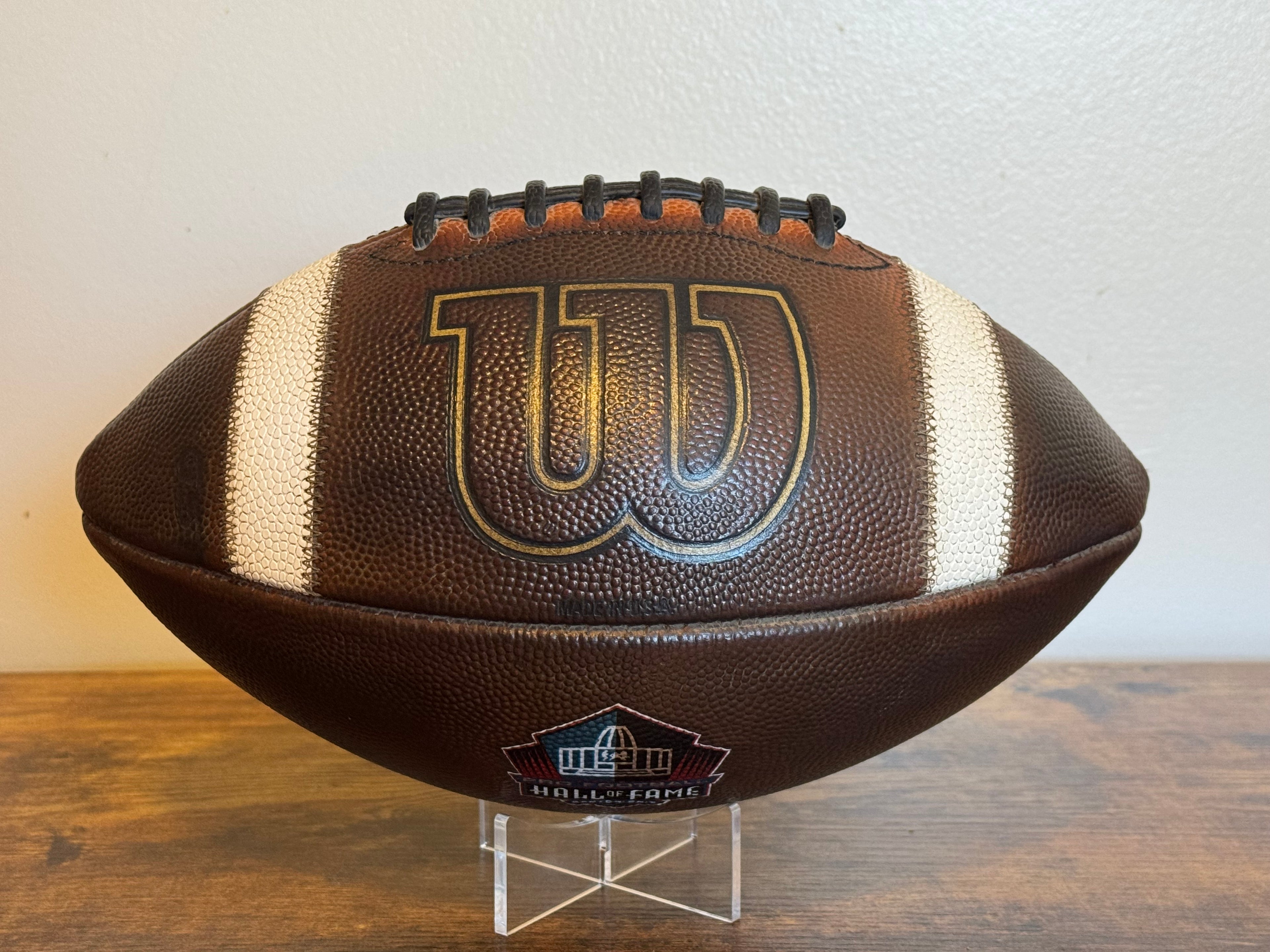 Wilson Official NCAA GST Football Pro Football Hall Of Fame Edition Game Prepped