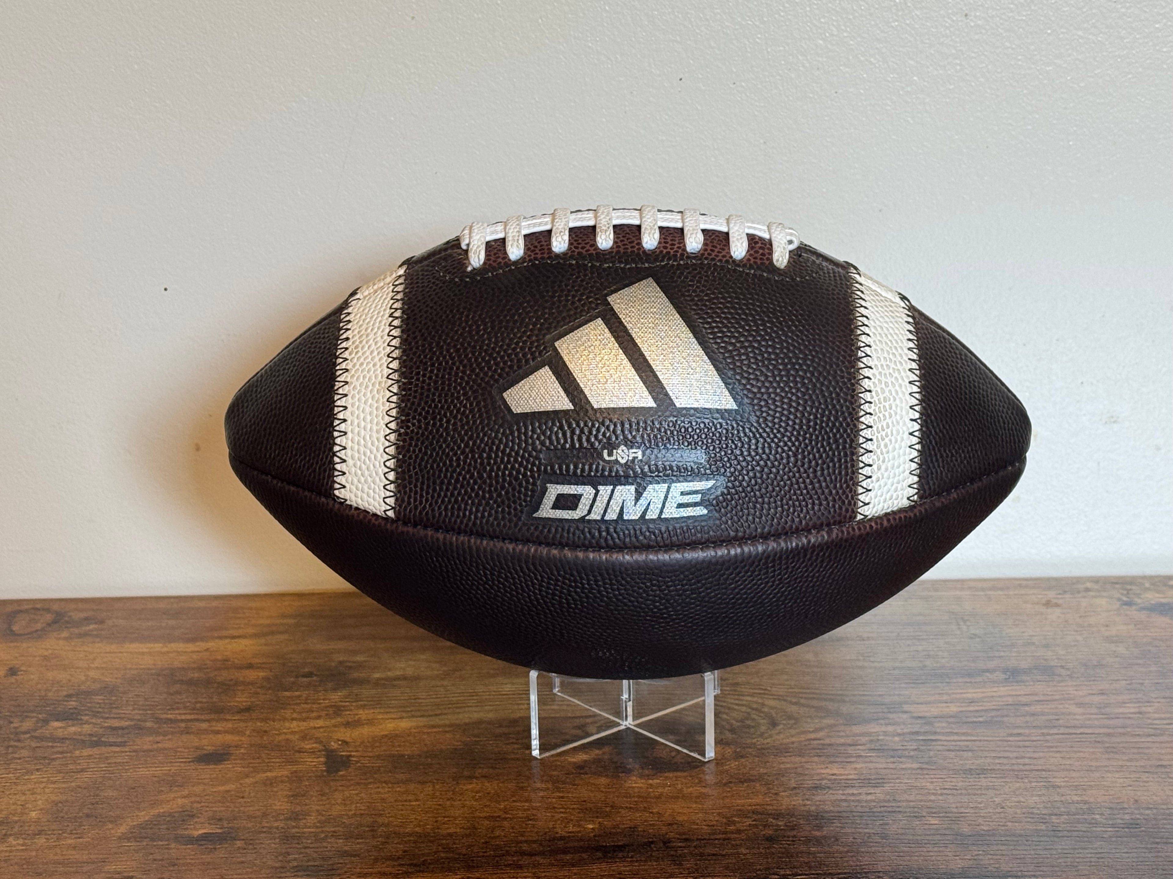 Adidas Dime NFHS/NCAA Football (Chrome) Fully Game Prepped/ Broken In/ Mudded and Tacked