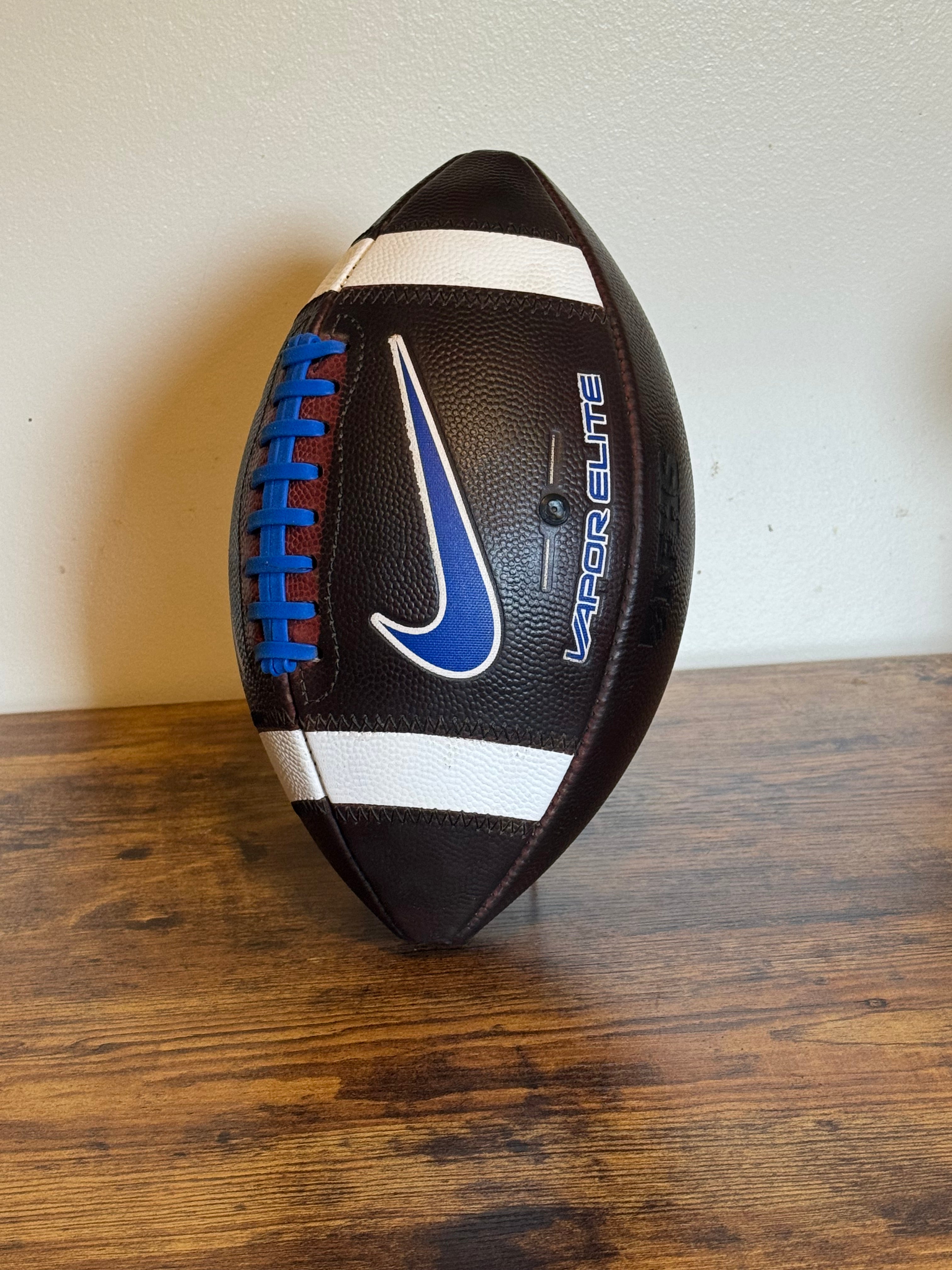 Nike Vapor Elite (Blue) Leather Football Fully Game Prepped/ Broken In/ Mudded and Tacked