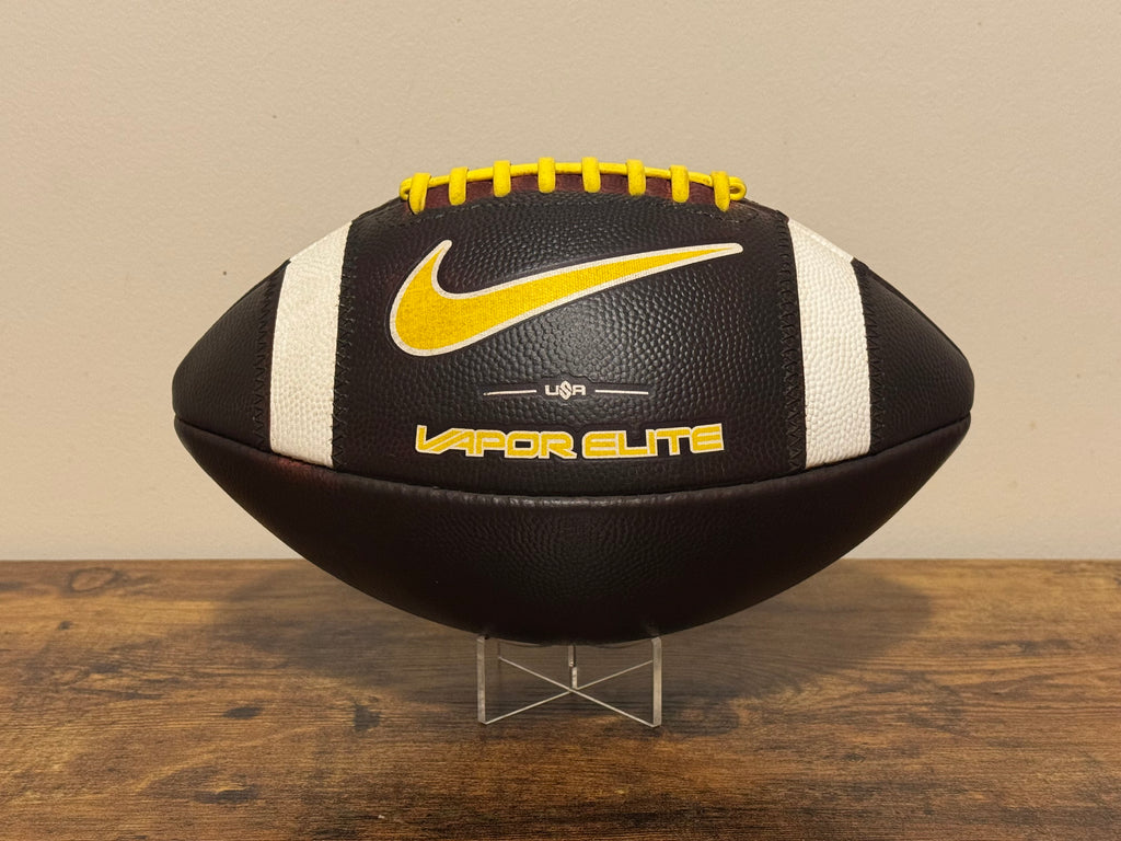 Nike Vapor Elite (Yellow) Leather Football Fully Game Prepped/ Broken In/ Mudded and Tacked