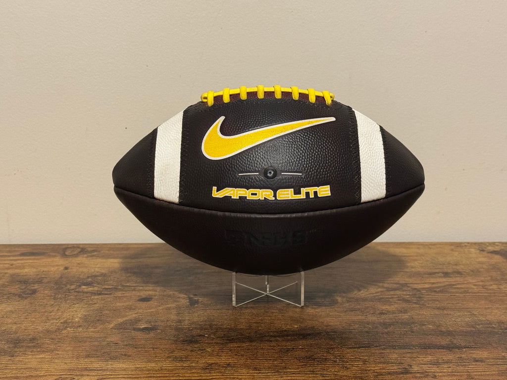 Nike Vapor Elite (Yellow) Leather Football Fully Game Prepped/ Broken In/ Mudded and Tacked