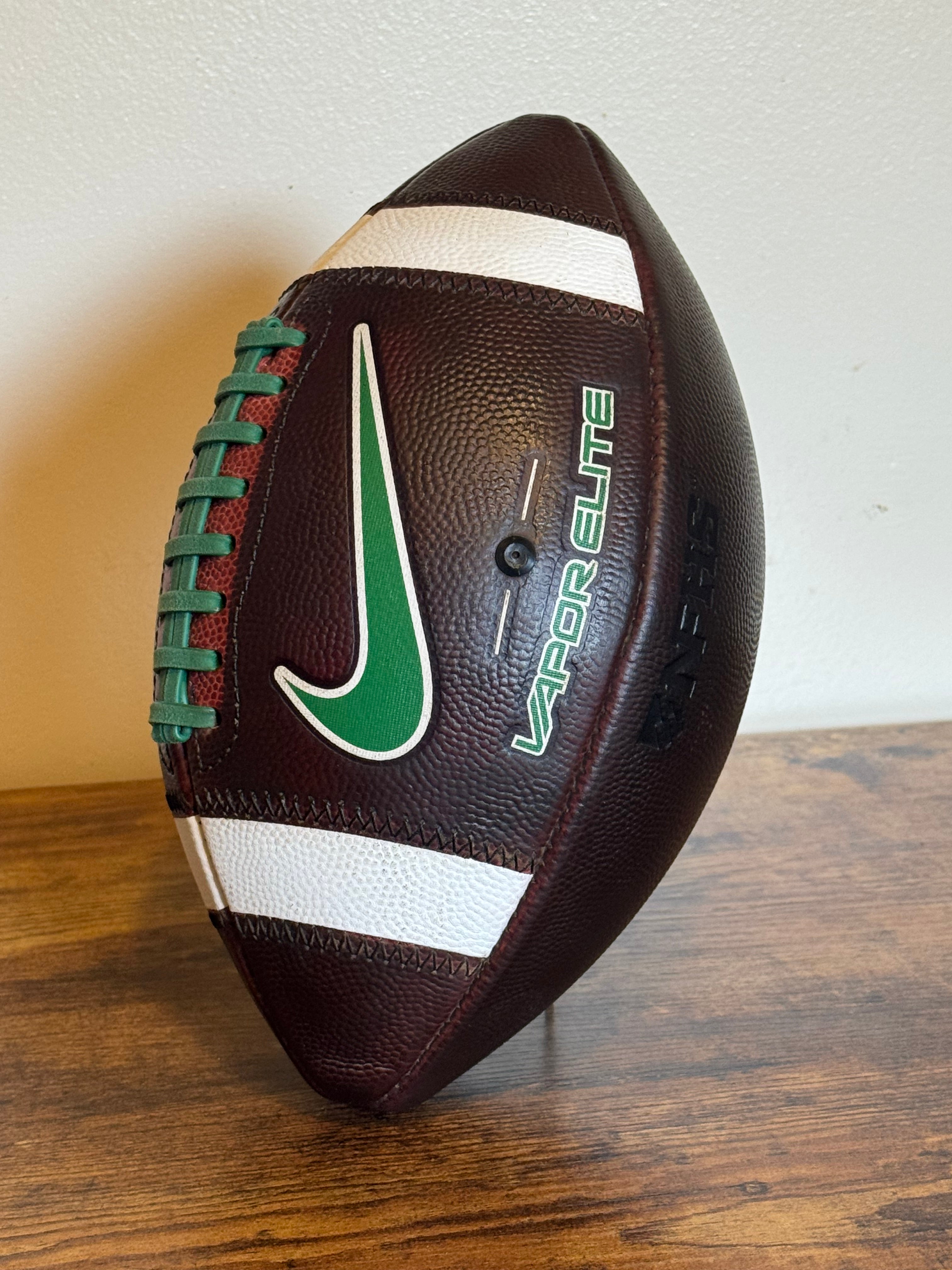 Nike Vapor Elite (Green) Leather Football Fully Game Prepped/ Broken In/ Mudded and Tacked