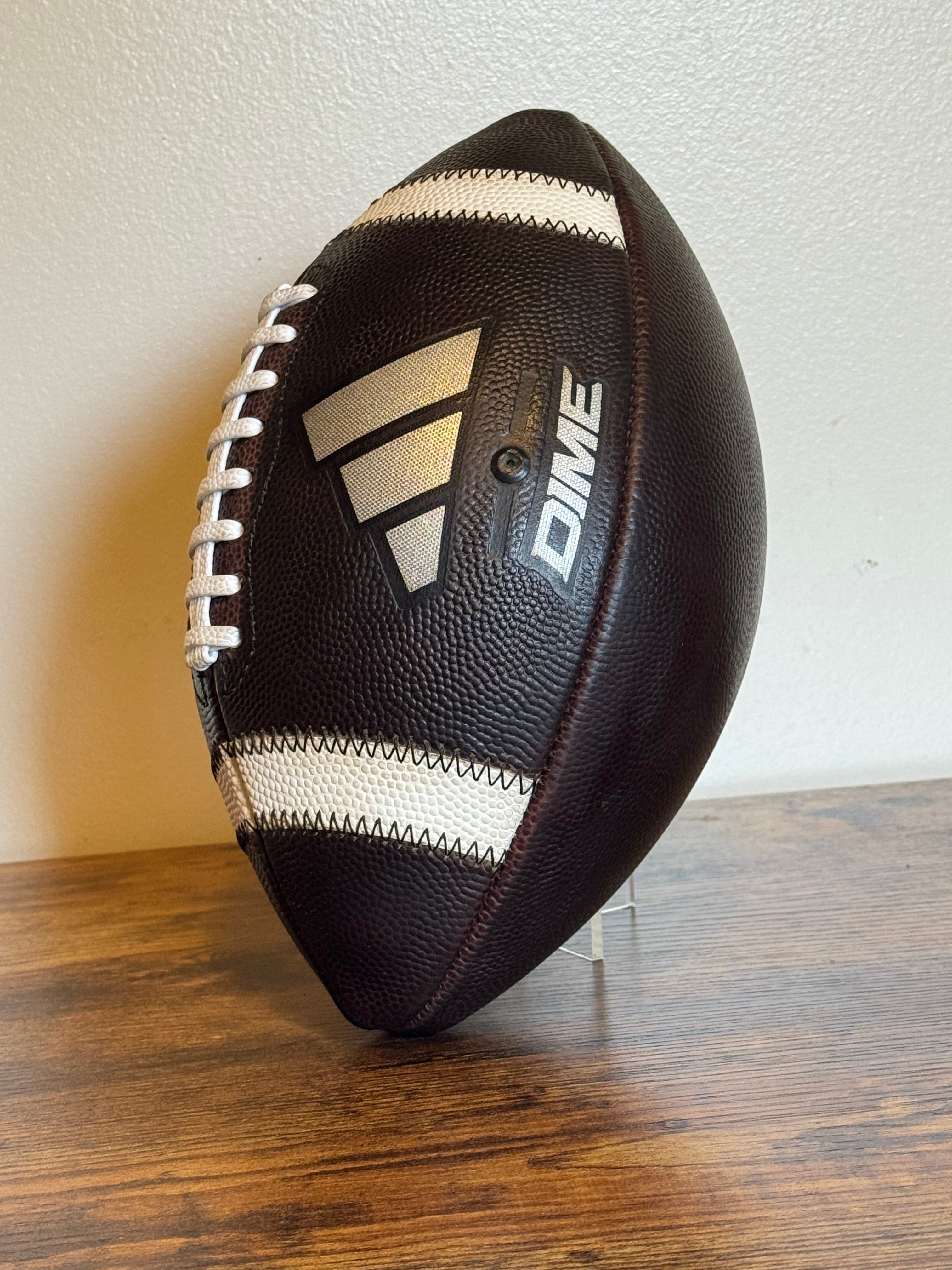 Adidas Dime NFHS/NCAA Football (Chrome) Fully Game Prepped/ Broken In/ Mudded and Tacked