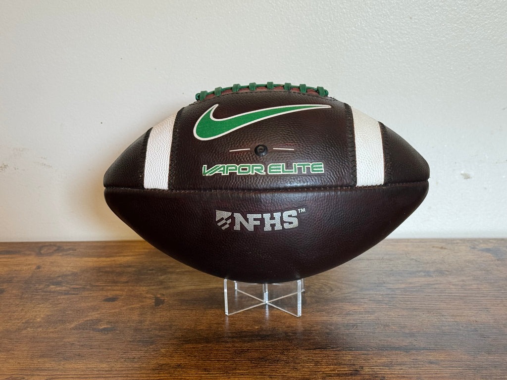 Nike Vapor Elite (Green) Leather Football Fully Game Prepped/ Broken In/ Mudded and Tacked