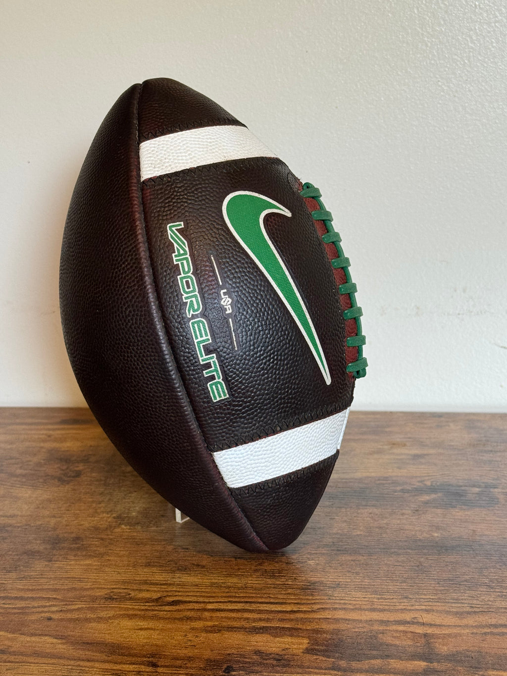 Nike Vapor Elite (Green) Leather Football Fully Game Prepped/ Broken In/ Mudded and Tacked