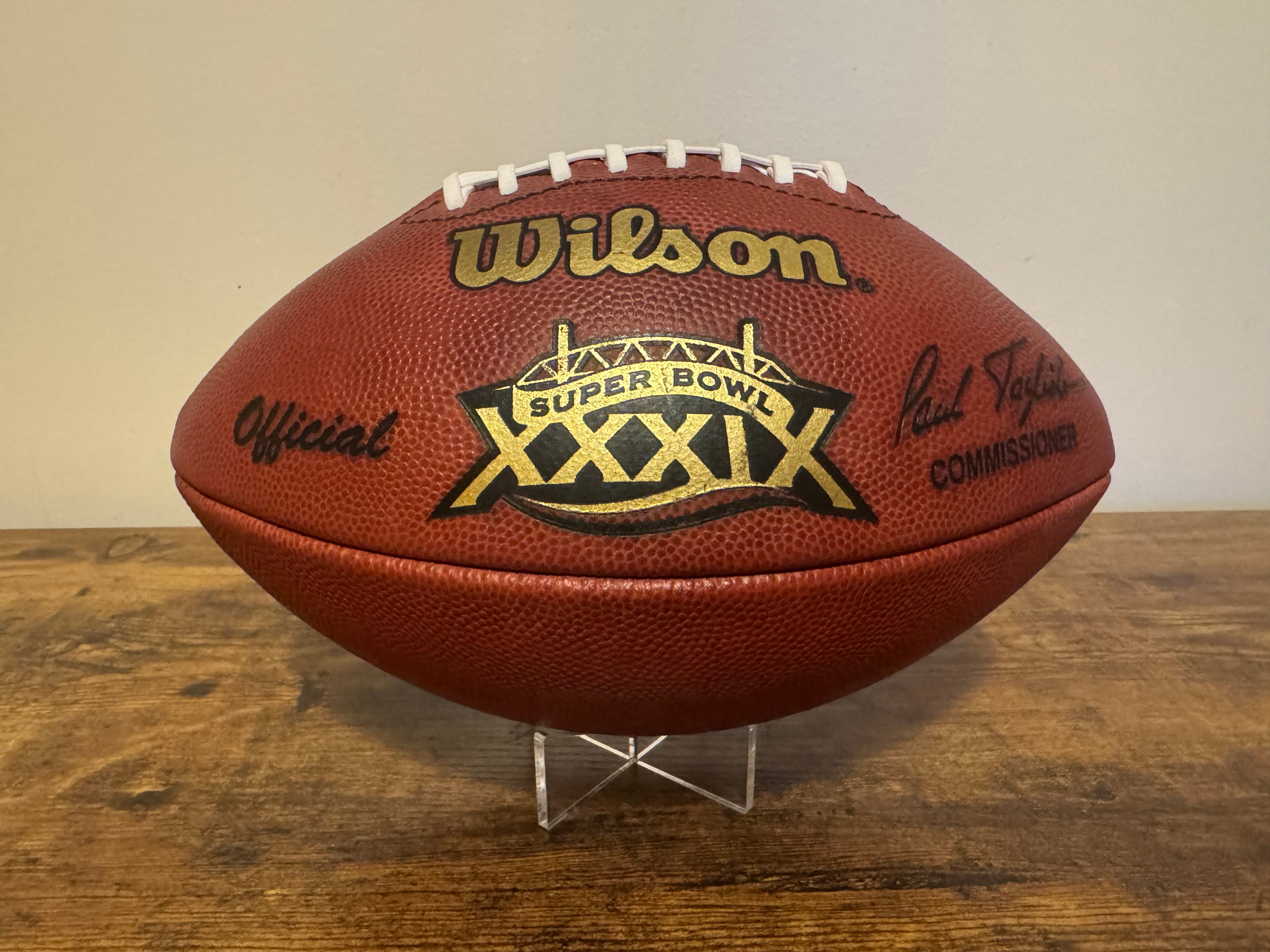Wilson Official NFL Super Bowl XXXIX (39) Football (Conditioned)
