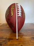 White NFL Style Suede Football Laces. Direct replacement for NFL Footballs