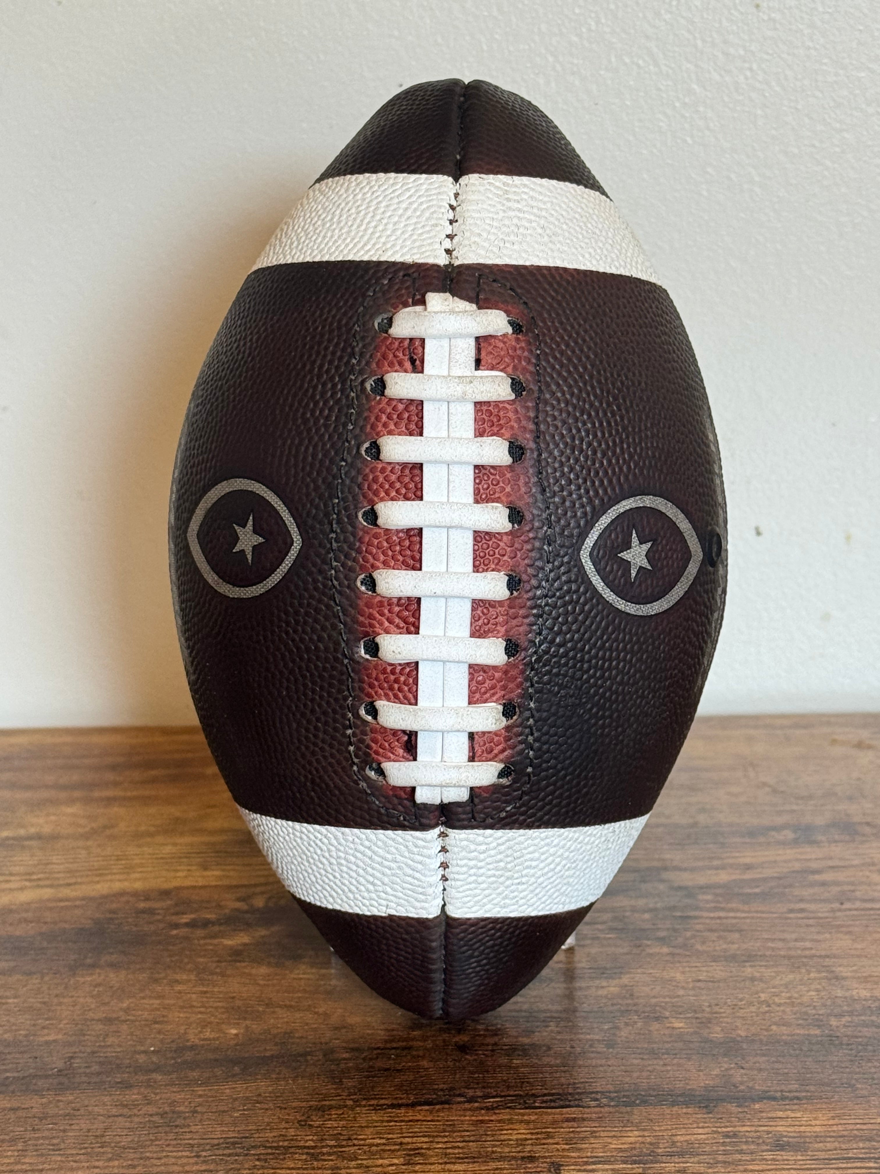 Team Issue Official Leather Game Football Peewee MBK Fully Prepped/Broken In