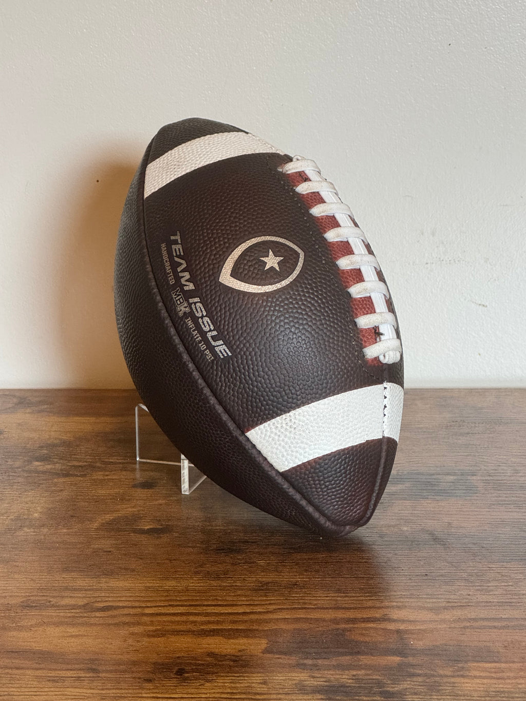 Team Issue Official Leather Game Football Peewee MBK Fully Prepped/Broken In