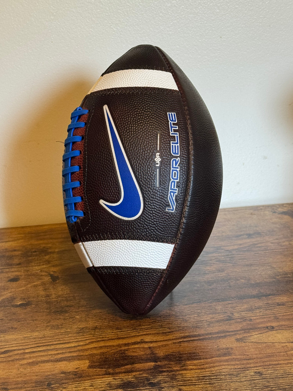 Nike Vapor Elite (Blue) Leather Football Fully Game Prepped/ Broken In/ Mudded and Tacked