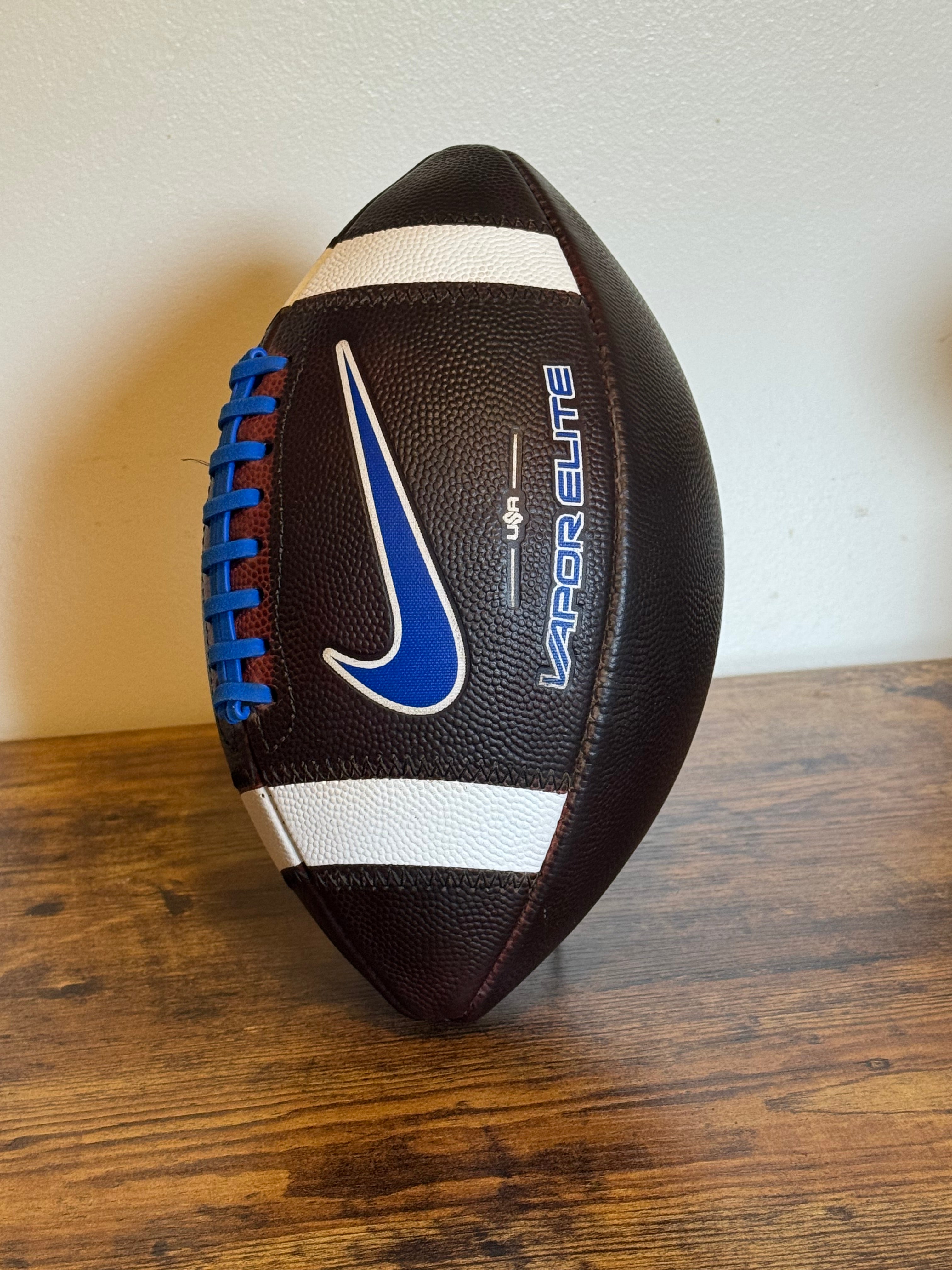 Nike Vapor Elite (Blue) Leather Football Fully Game Prepped/ Broken In/ Mudded and Tacked