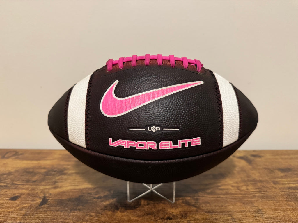 Nike Vapor Elite (Pink) Leather Football Fully Game Prepped/ Broken In/ Mudded and Tacked